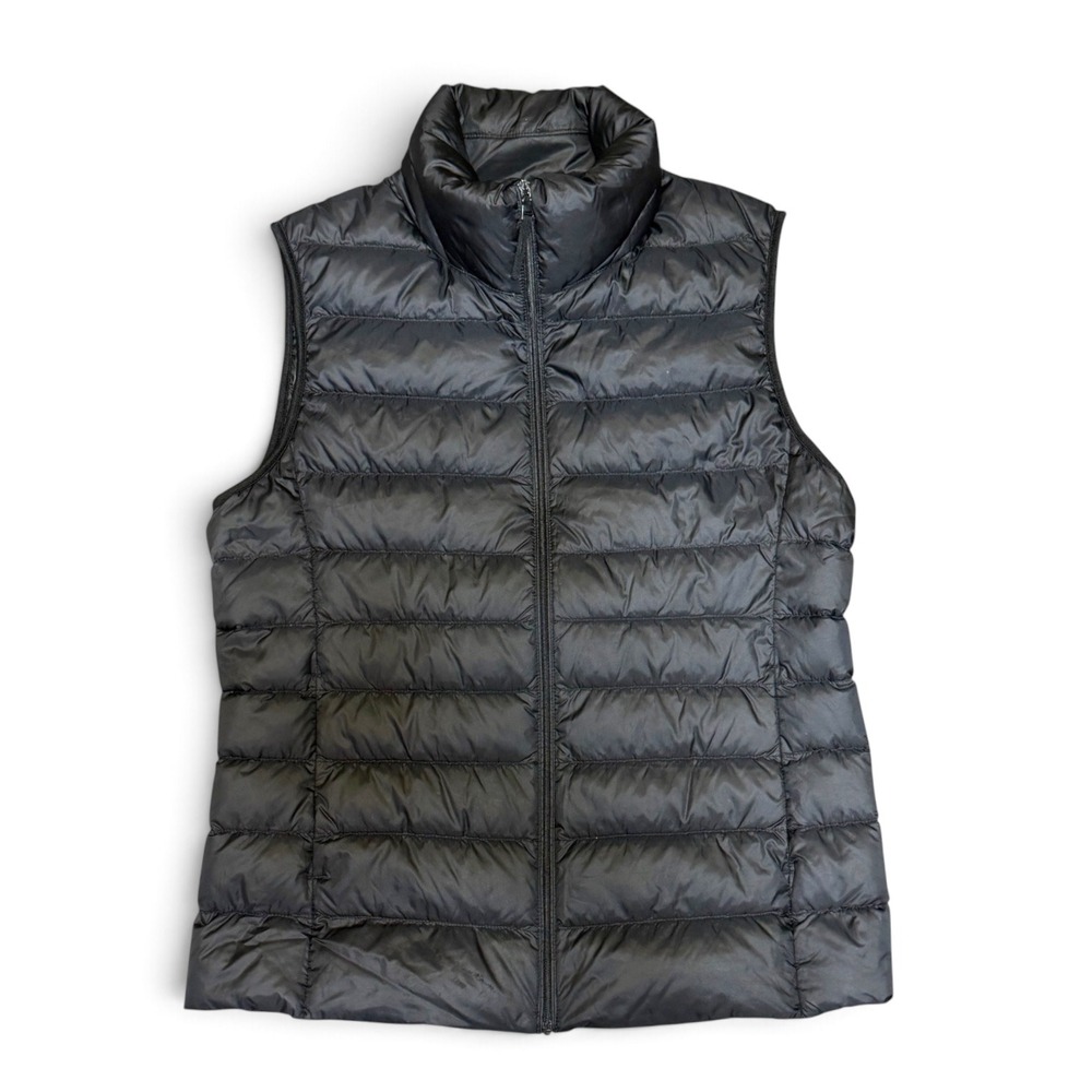 Uniqlo Ultra Light Down Puffer Vest Womens Med - Black - Packable